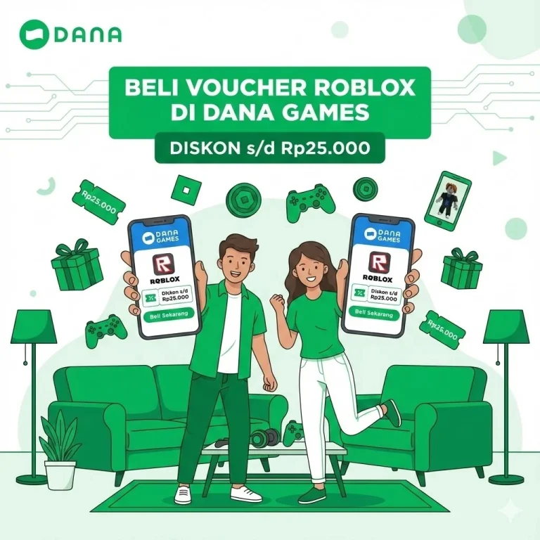 Beli Voucher Roblox di DANA Games Diskon s/d Rp25.000