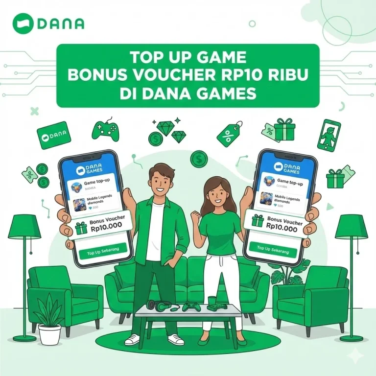Top Up Game Bonus Voucher Rp10 Ribu di DANA Games