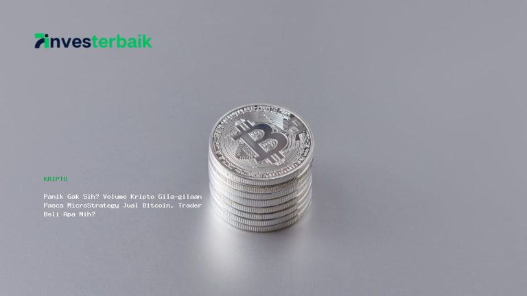 Panik Gak Sih? Volume Kripto Gila-gilaan Pasca MicroStrategy Jual Bitcoin, Trader Beli Apa Nih?